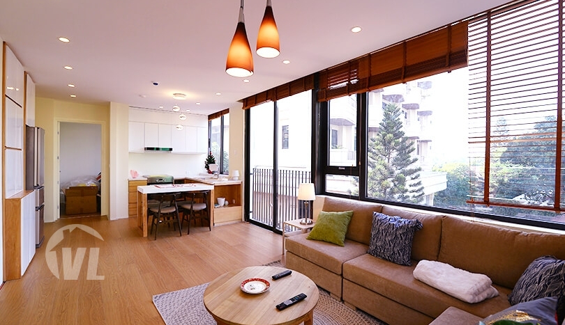 modern furnishing 2 bedroom apartment for rent in Tay Ho