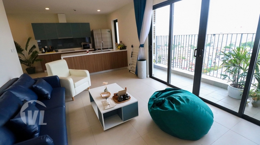 Lake view modern 3 bedroom apartment for rent in Kosmo Tay Ho