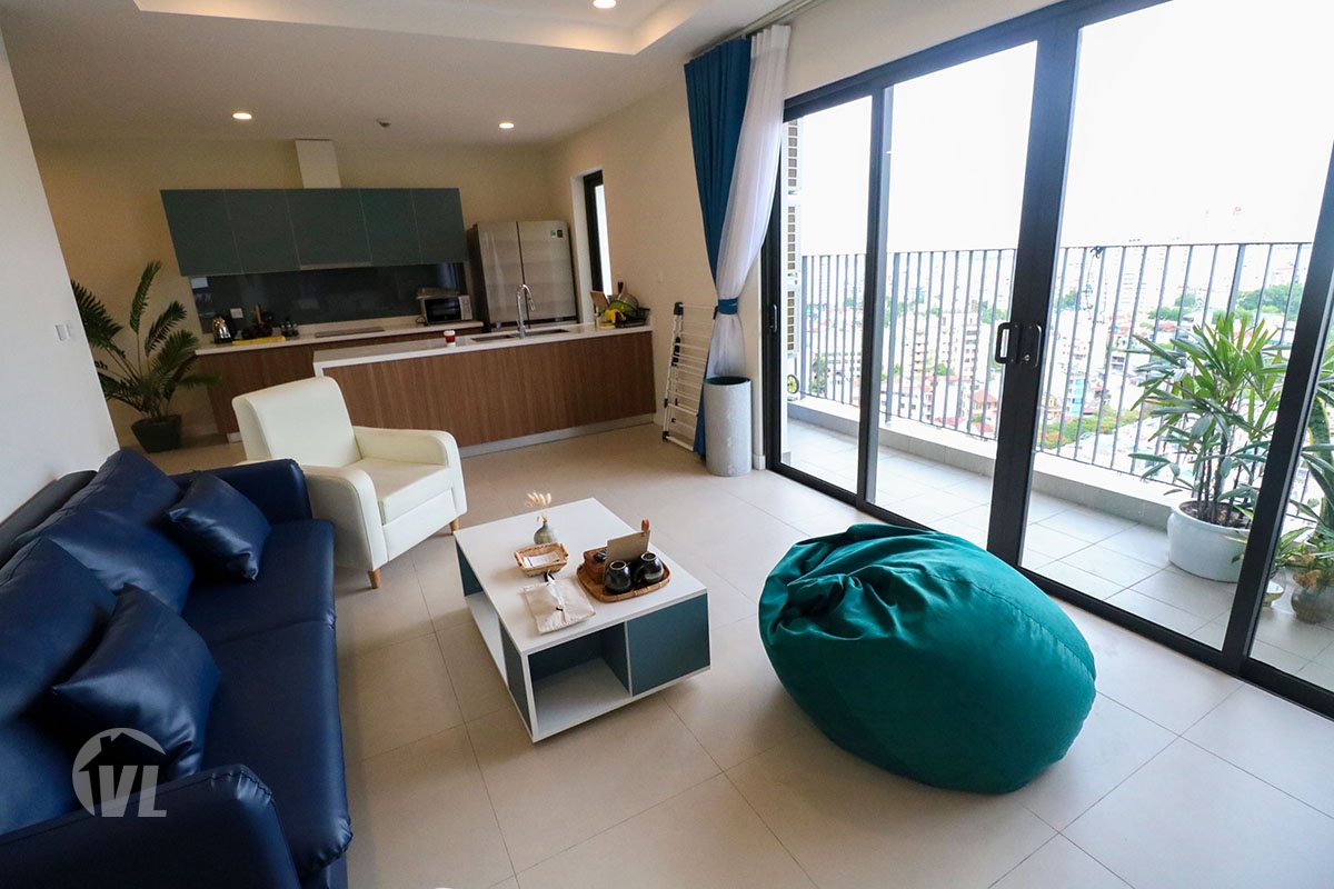 222 Lake view modern 3 bedroom apartment for rent in Kosmo Tay Ho