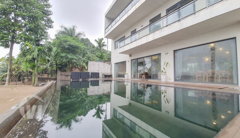 Ambassador swimming pool villa to rent in Long Bien area Hanoi