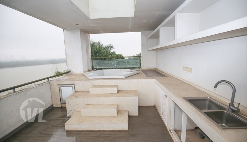 Ambassador swimming pool villa to rent in Long Bien area Hanoi