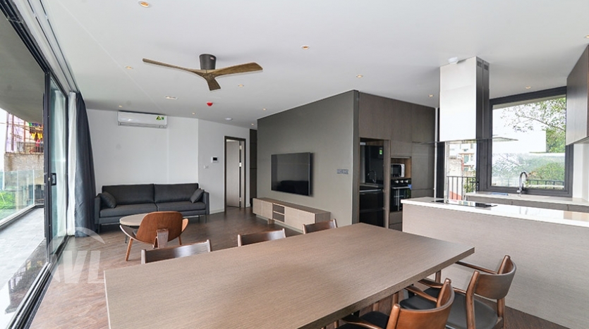 Brand new lake view 2 beds apartment in Truc Bach