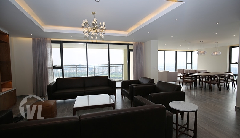 Duplex apartment to rent in Mipec Riverside close to LFAY Hanoi