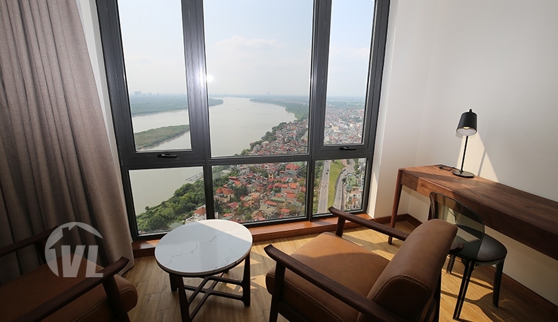 Duplex apartment to rent in Mipec Riverside close to LFAY Hanoi