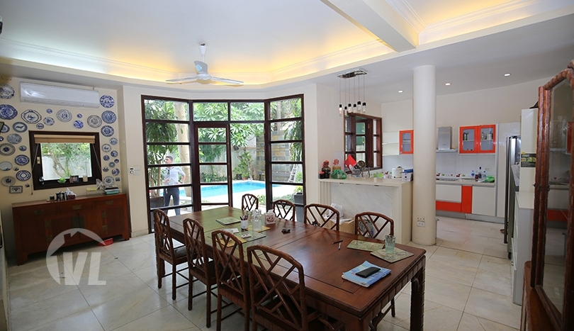 Furnished house with swimming pool in Long Bien close to LFAY Hanoi