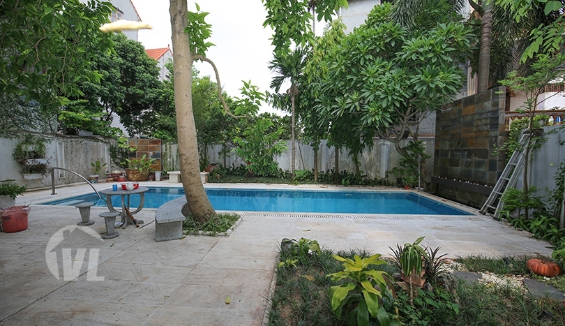 Furnished house with swimming pool in Long Bien close to LFAY Hanoi