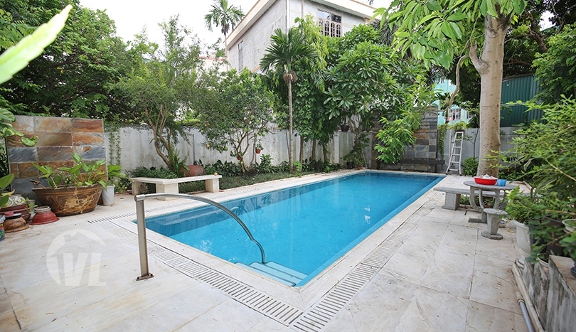 Furnished house with swimming pool in Long Bien close to LFAY Hanoi