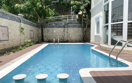 a large pool villa rental in Ciputra Hanoi