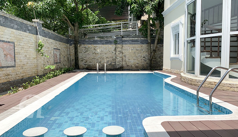 a large pool villa rental in Ciputra Hanoi