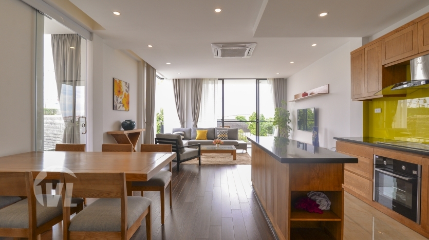 Modern 2 bedroom apartment in Tay Ho with great lake view