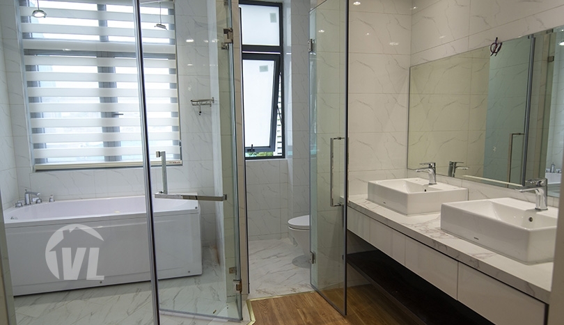 New house to lease in Vinhomes Harmony fully furnished 3 beds 1 study