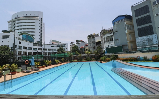 Serviced apartment in Tay Ho to lease with swimming pool and fitness