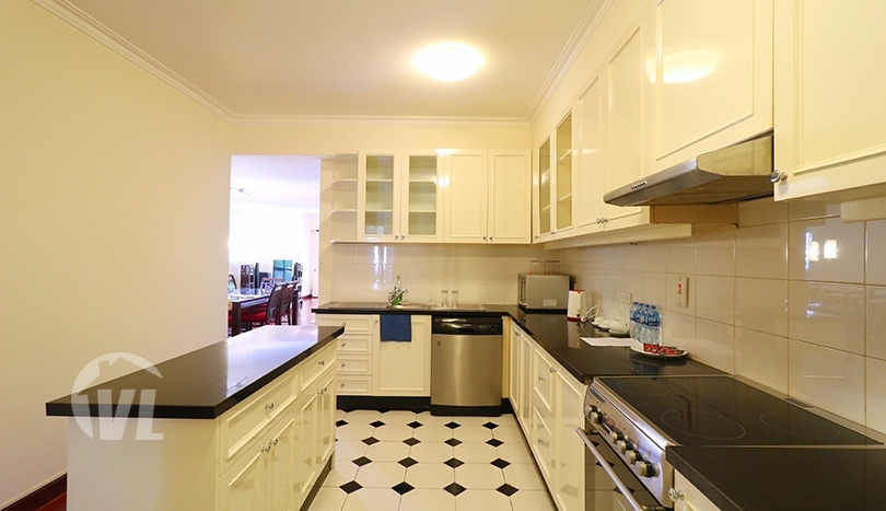 Spacious 3 beds serviced apartment to lease in Hoan Kiem Hanoi
