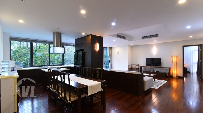 Large 4 bedrooms apartment to rent in Tay Ho with open view