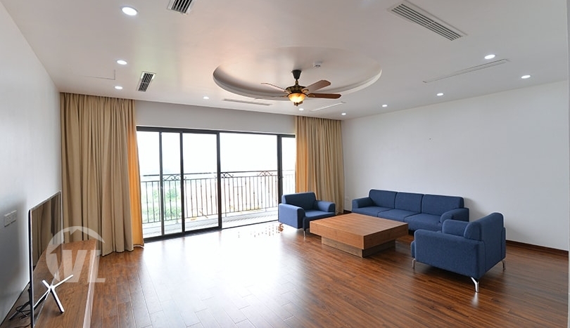 Furnished duplex apartment to rent with West Lake view in Tay Ho