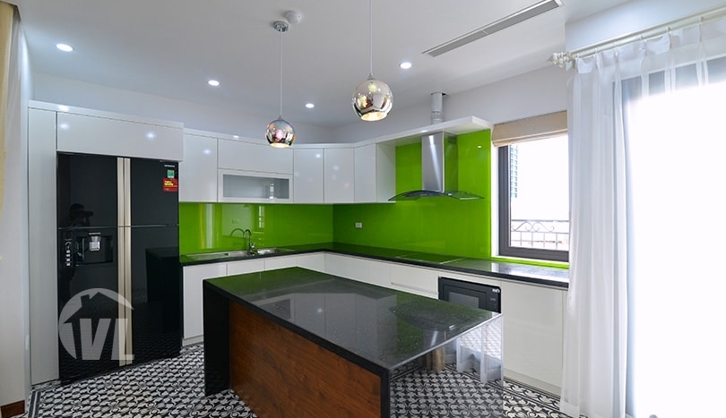 Furnished duplex apartment to rent with West Lake view in Tay Ho