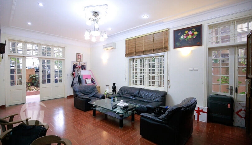 Rental furnished house in Tay Ho with large yard