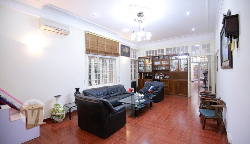 Rental furnished house in Tay Ho with large yard