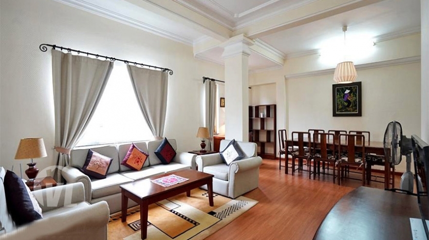 Spacious 2 bedroom apartment in Hoan Kiem for rent