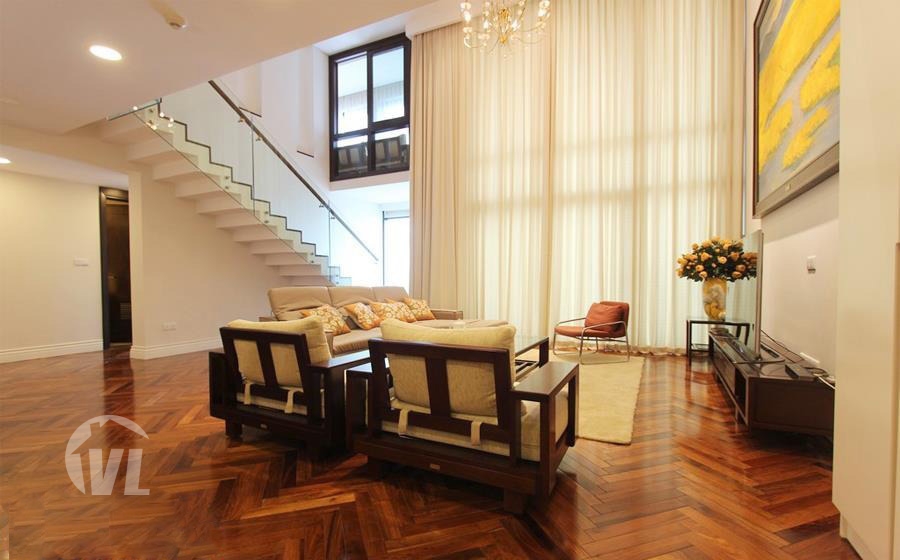 222 Furnished duplex apartment to lease in Hoang Thanh tower