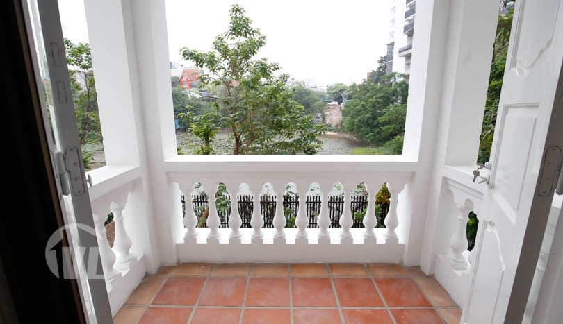 French colonial style villa to rent on To Ngoc Van Tay Ho