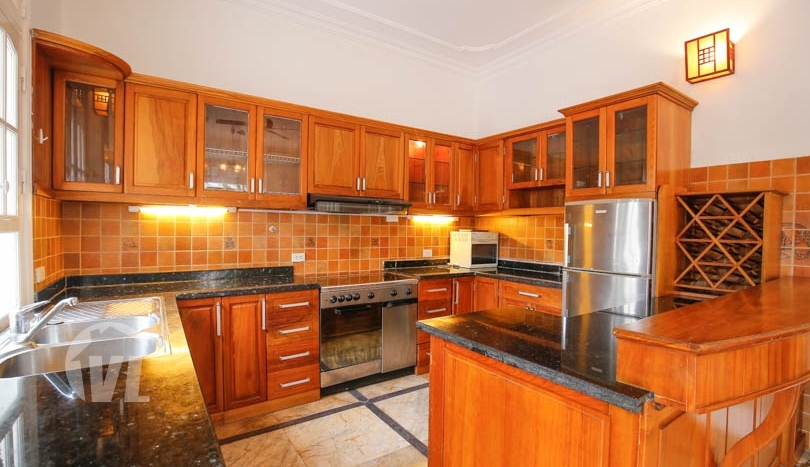 French colonial style villa to rent on To Ngoc Van Tay Ho