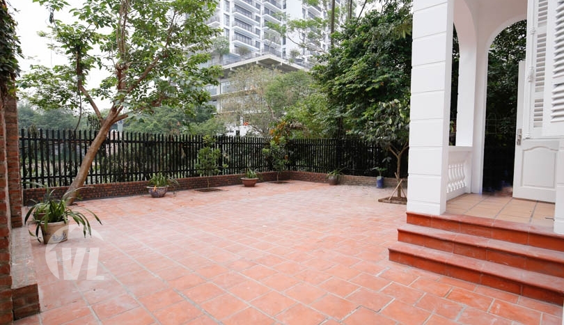 French colonial style villa to rent on To Ngoc Van Tay Ho
