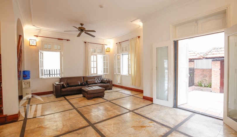 French colonial style villa to rent on To Ngoc Van Tay Ho