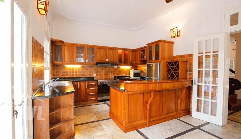 French colonial style villa to rent on To Ngoc Van Tay Ho