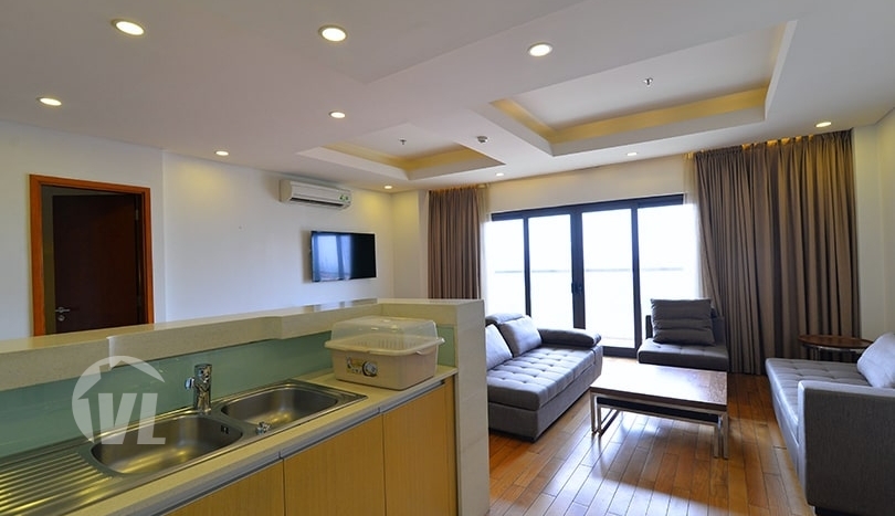 Furnished duplex apartment with terrace in Tay Ho district