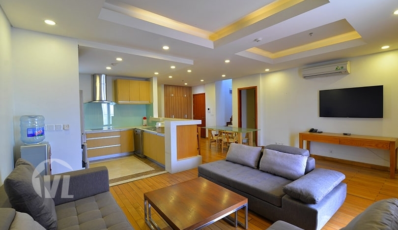 Furnished duplex apartment with terrace in Tay Ho district