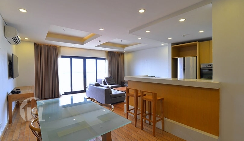 Furnished duplex apartment with terrace in Tay Ho district