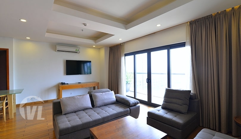 Furnished duplex apartment with terrace in Tay Ho district