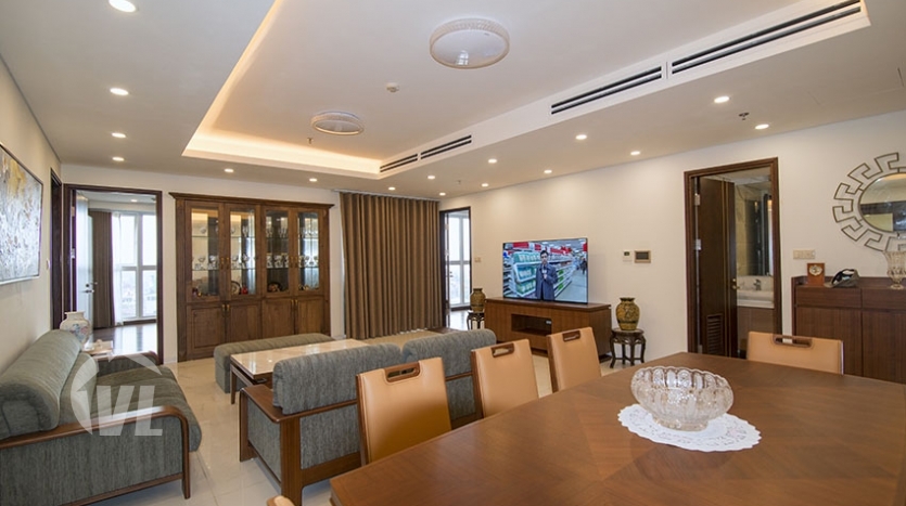 Large 2 bedrooms apartment to lease in Aqua Central in Hanoi