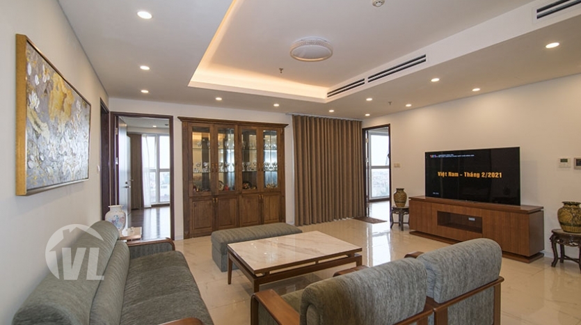 Large 2 bedrooms apartment to lease in Aqua Central in Hanoi