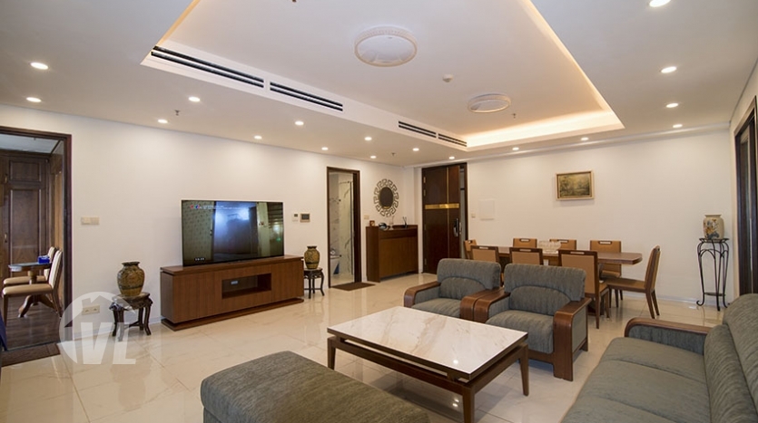 Large 2 bedrooms apartment to lease in Aqua Central in Hanoi