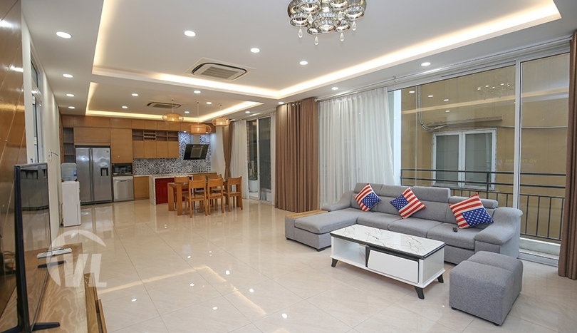 Modern furnished pool house to lease in the heart of Tay Ho Hanoi