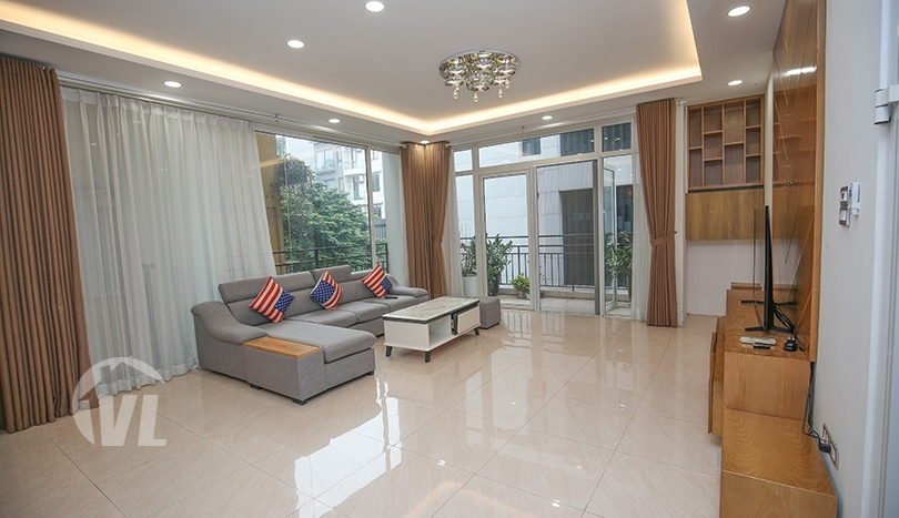 Modern furnished pool house to lease in the heart of Tay Ho Hanoi