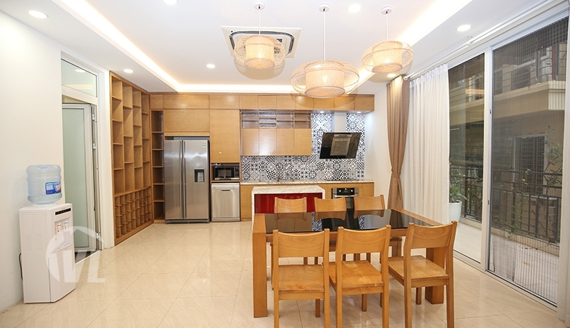 Modern furnished pool house to lease in the heart of Tay Ho Hanoi