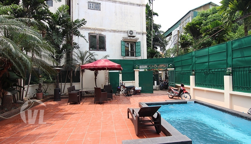 Renovated swimming-pool villa to lease in Tay Ho area Hanoi