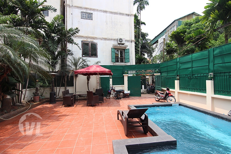 333 Renovated swimming-pool villa to lease in Tay Ho area Hanoi
