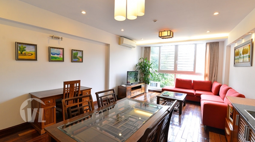 Bright 1 bedroom apartment on Lac Chinh Truc Bach