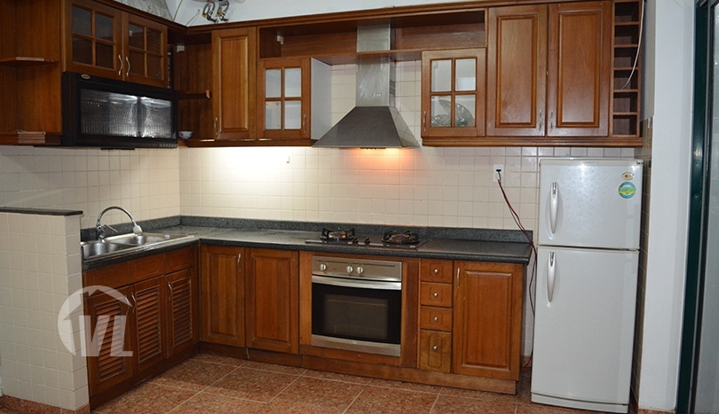 4 beds partly furnished house to rent with lake view in Tay Ho