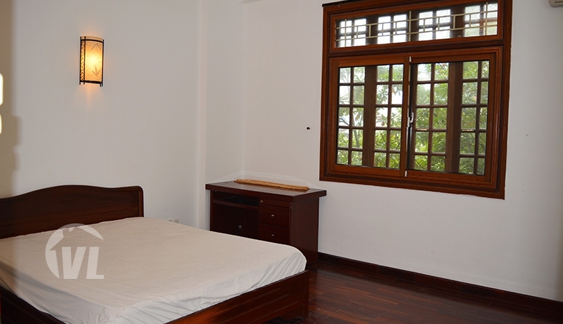 4 beds partly furnished house to rent with lake view in Tay Ho