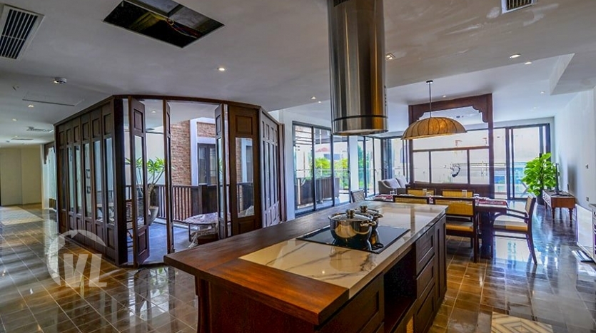 Brand-new 4 bed serviced apartment near the West lake in Tay Ho
