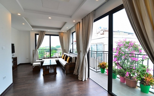 Bright 2 bedroom apartment for rent on Xuan Dieu tay Ho