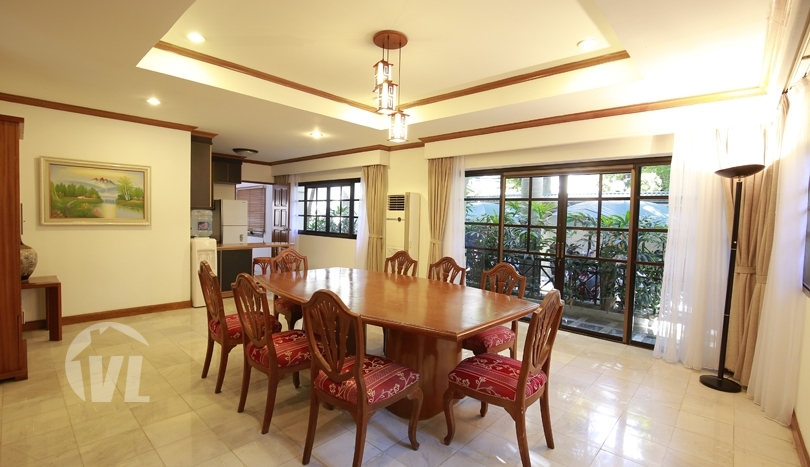 Serviced villa to lease in Hanoi with swimming pool and gym
