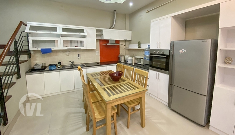 Four bedroom furnished house at the edge of Tay Ho and Ba Dinh