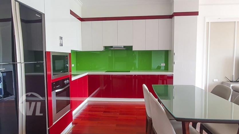 Lake view apartment to rent in Tay Ho, Yen Phu village, 170 sq m