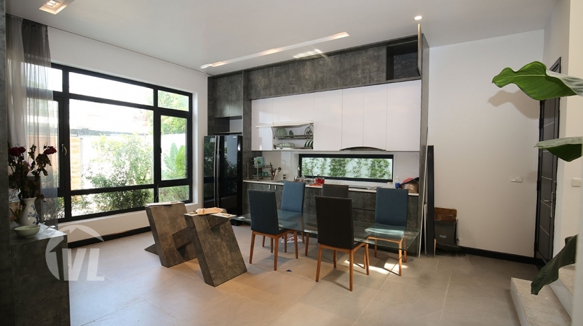 New furnished house to lease with open view in Tay Ho